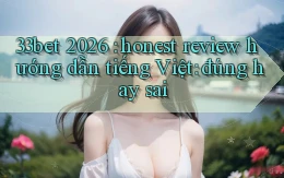 33bet 2026 honest review hướng dẫn tiếng Việt đúng hay sai