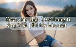 33bet cập nhật 2026 bằng tiếng Việt đối tác bảo mật