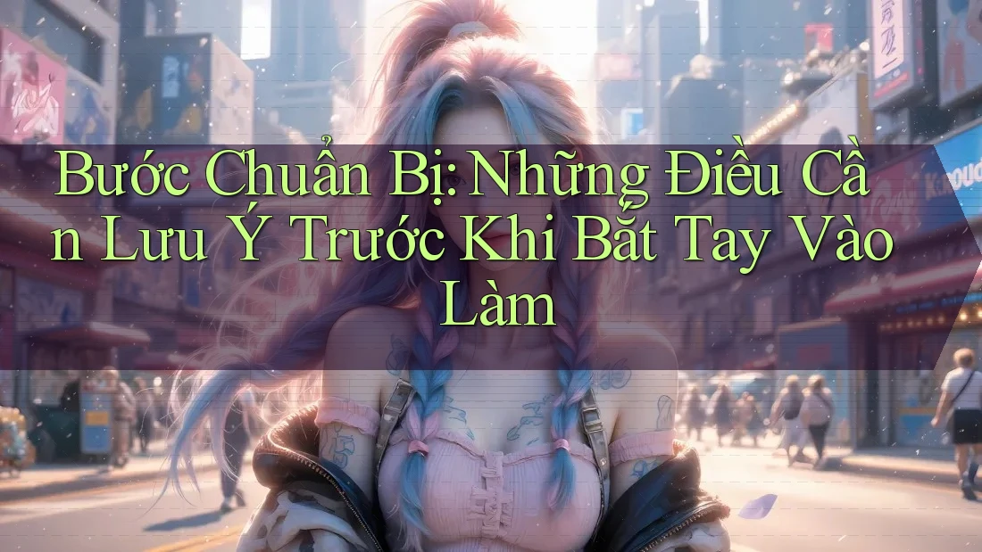 Bước Chuẩn Bị: Những Điều Cần Lưu Ý Trước Khi Bắt Tay Vào Làm Bước Chuẩn Bị: Những Điều Cần Lưu Ý Trước Khi Bắt Tay Vào Làm