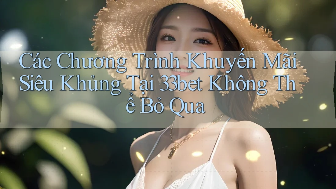 Các Chương Trình Khuyến Mãi Siêu Khủng Tại 33bet Không Thể Bỏ Qua