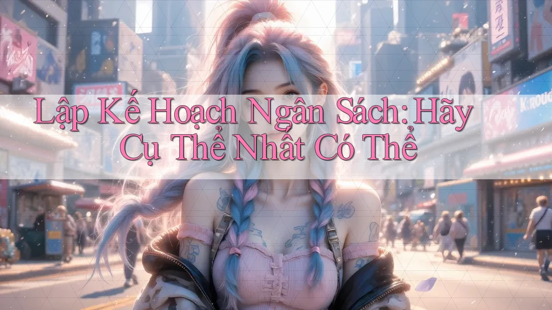 Lập Kế Hoạch Ngân Sách: Hãy Cụ Thể Nhất Có Thể Lập Kế Hoạch Ngân Sách: Hãy Cụ Thể Nhất Có Thể