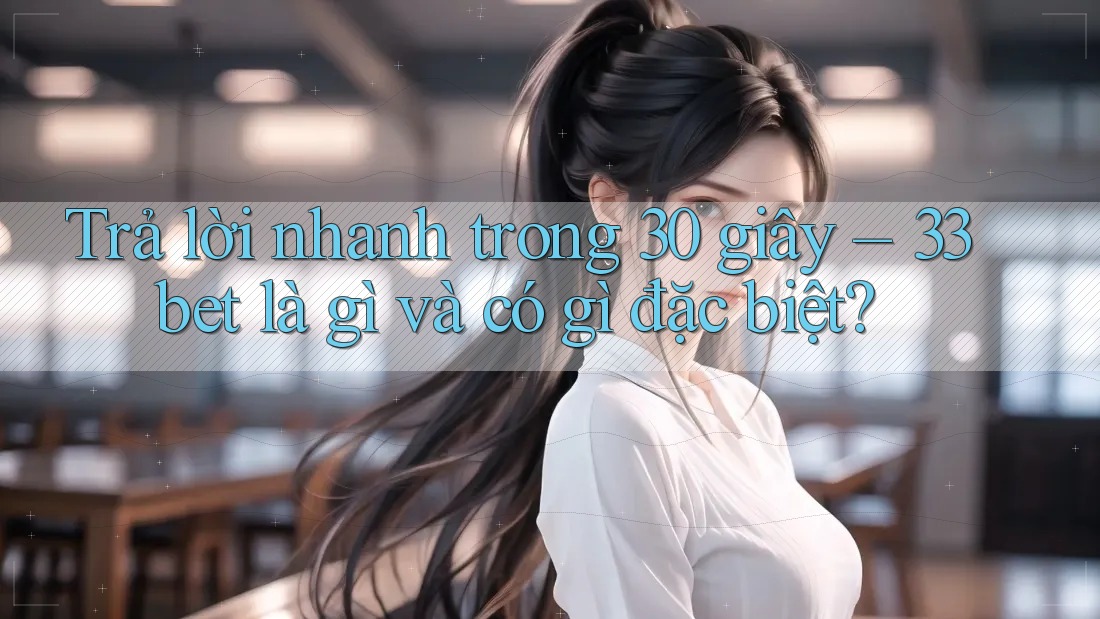 Trả lời nhanh trong 30 giây – 33bet là gì và có gì đặc biệt? Trả lời nhanh trong 30 giây – 33bet là gì và có gì đặc biệt?